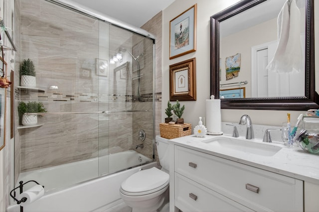 5707 Parkwalk Cir E, Boynton Beach, FL 33472 - bathroom featuring vanity and bath / shower combo with glass door