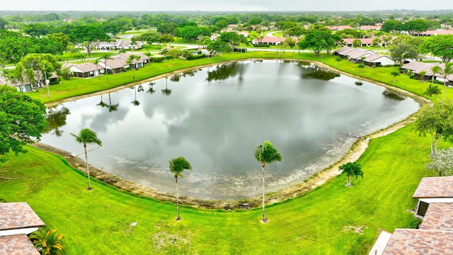 5707 Parkwalk Cir E, Boynton Beach, FL 33472 - aerial perspective of suburban area with a nearby body of water