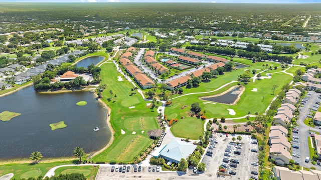 1142 Keystone Dr Unit C, Jupiter, FL 33458 - aerial view of property and surrounding area with a nearby body of water, a golf club, and nearby suburban area