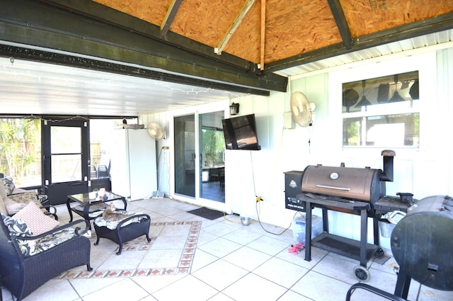 5447 SE 51st Dr, Stuart, FL 34997 - view of patio with an outdoor living space