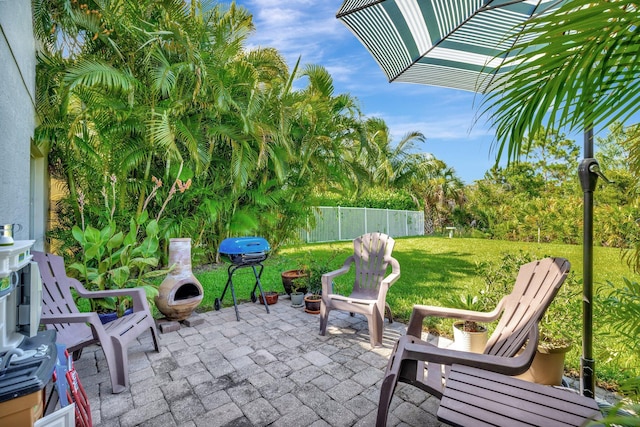 4454 SE Graham Dr, Stuart, FL 34997 - view of patio with area for grilling