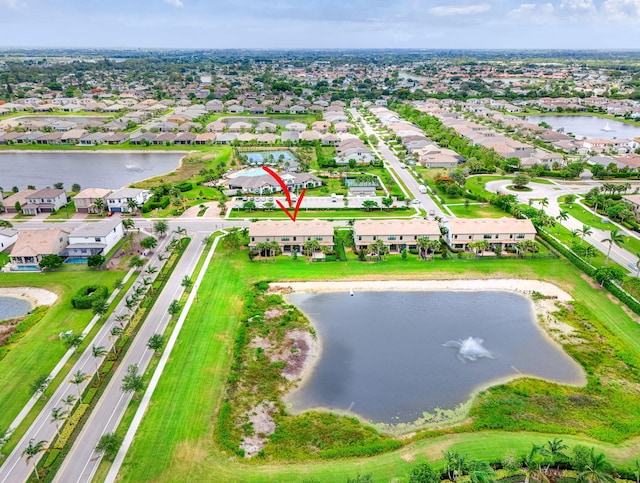 8343 Cinch Way, Lake Worth, FL 33467 - aerial overview of property's location with a nearby body of water and nearby suburban area