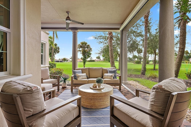 171 Tresana Blvd Unit 129, Jupiter, FL 33478 - sunroom / solarium with golf course view