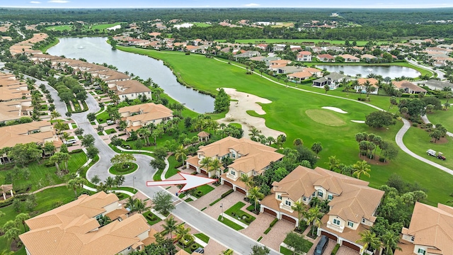 171 Tresana Blvd Unit 129, Jupiter, FL 33478 - aerial view of residential area featuring a large body of water and a golf club