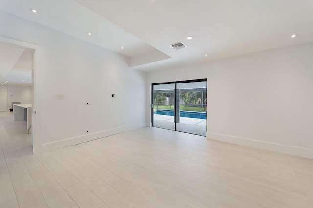 6532 Serena Ln, Boca Raton, FL 33433 - spare room with recessed lighting and light wood-type flooring