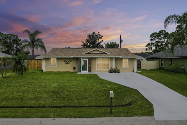 3126 SW Curcuma St, Port Saint Lucie, FL 34953 - single story home featuring driveway, stucco siding, and roof with shingles