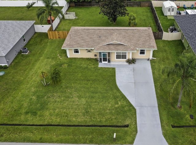 3126 SW Curcuma St, Port Saint Lucie, FL 34953 - aerial view of property and surrounding area