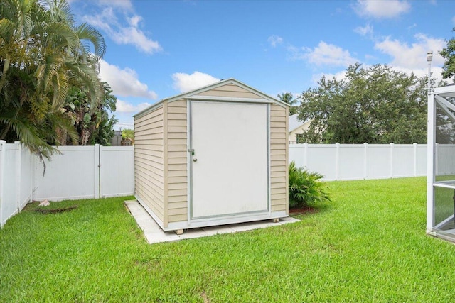 516 SW Crawfish Dr, Port Saint Lucie, FL 34953 - view of shed featuring a fenced backyard