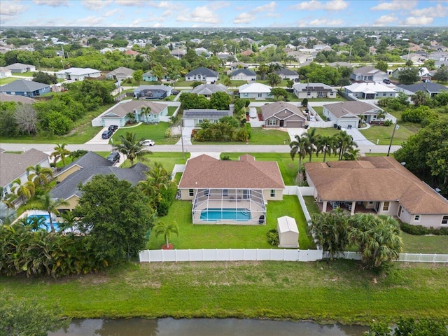 516 SW Crawfish Dr, Port Saint Lucie, FL 34953 - aerial view of residential area featuring a pool area