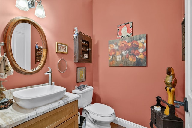 11085 86th St N, Palm Beach Gardens, FL 33412 - half bathroom featuring toilet and vanity