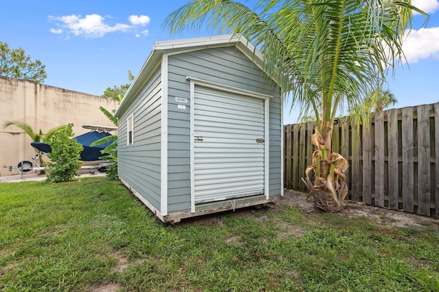 6351 Adams St, Jupiter, FL 33458 - view of shed featuring a fenced backyard