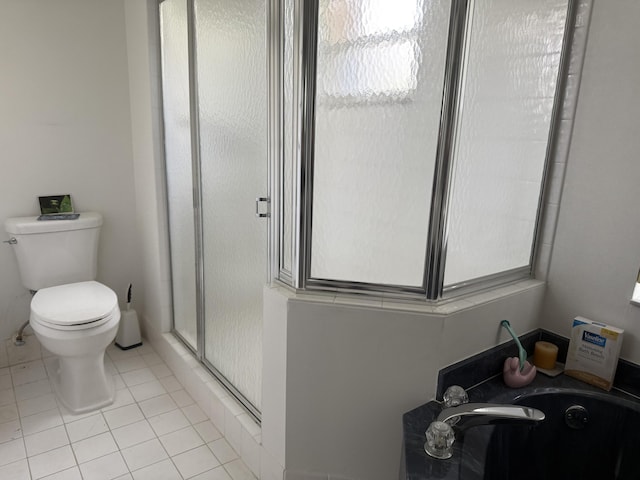 11095 Baybreeze Way, Boca Raton, FL 33428 - bathroom with a shower stall, tile patterned floors, and a garden tub