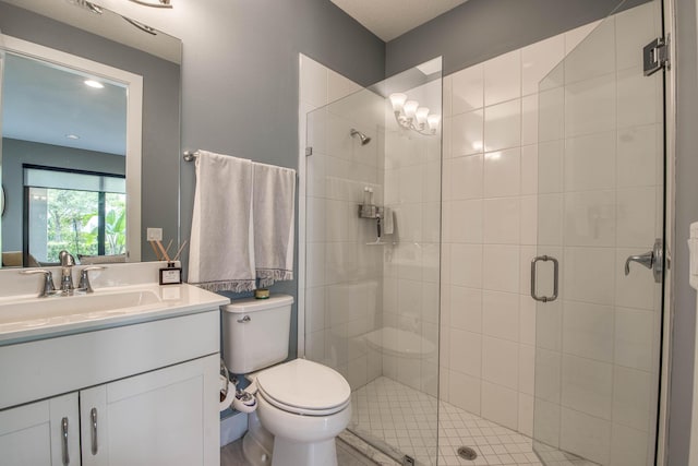 5178 Beckman Ter, Palm Beach Gardens, FL 33418 - bathroom featuring vanity and a shower stall