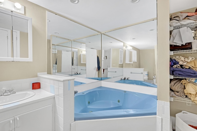 1395 SE Darling St, Stuart, FL 34997 - bathroom with a whirlpool tub and vanity