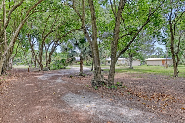 1395 SE Darling St, Stuart, FL 34997 - view of yard featuring curved driveway