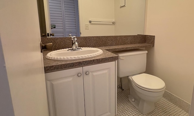 353 Mansfield I Unit 353I, Boca Raton, FL 33434 - bathroom featuring vanity and tile patterned floors