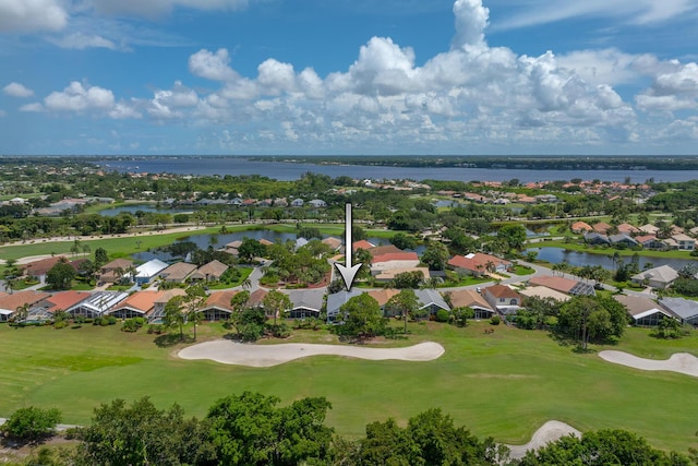 1513 SE Holyrood Ln, Port Saint Lucie, FL 34952 - aerial view of residential area featuring a nearby body of water and a golf club