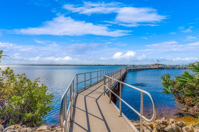 1513 SE Holyrood Ln, Port Saint Lucie, FL 34952 - dock with a water view