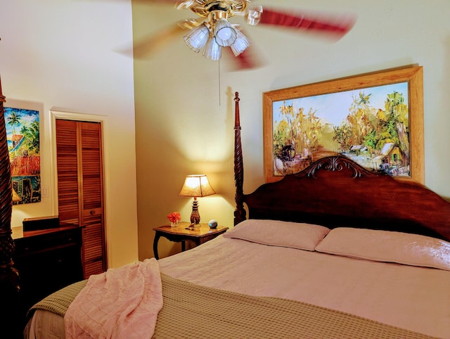 2904 N 35th Ter, Hollywood, FL 33021 - bedroom featuring a closet and ceiling fan