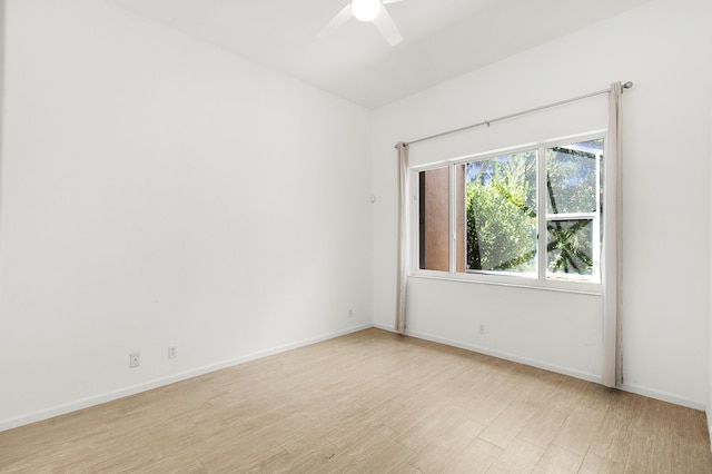 5711 NW 125th Ave, Coral Springs, FL 33076 - empty room featuring light wood-type flooring and a ceiling fan
