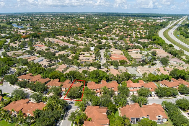5711 NW 125th Ave, Coral Springs, FL 33076 - aerial view of residential area with property boundaries highlighted