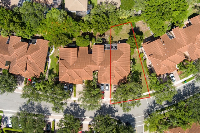 5711 NW 125th Ave, Coral Springs, FL 33076 - aerial view of property's location with property parcel outlined