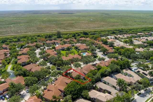 5711 NW 125th Ave, Coral Springs, FL 33076 - aerial view of residential area featuring property boundaries highlighted