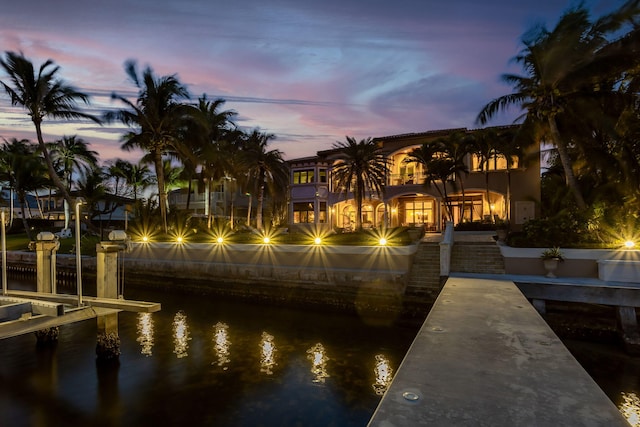 3870 NE 31st Ave, Lighthouse Point, FL 33064 - dock featuring a water view and boat lift