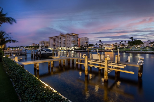 3870 NE 31st Ave, Lighthouse Point, FL 33064 - dock area featuring a water view