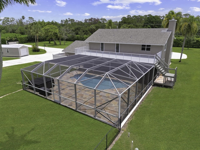 2511 F Rd, Loxahatchee Groves, FL 33470 - horse barn featuring view of scattered trees