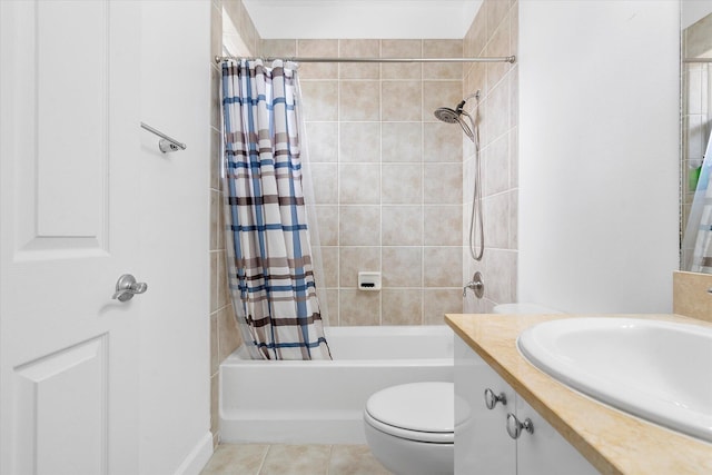 2536 SW 14th Ave Unit 1102, Fort Lauderdale, FL 33315 - bathroom with shower / bathtub combination with curtain, vanity, and tile patterned flooring