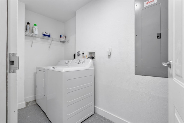 2536 SW 14th Ave Unit 1102, Fort Lauderdale, FL 33315 - washroom featuring electric panel and washing machine and clothes dryer