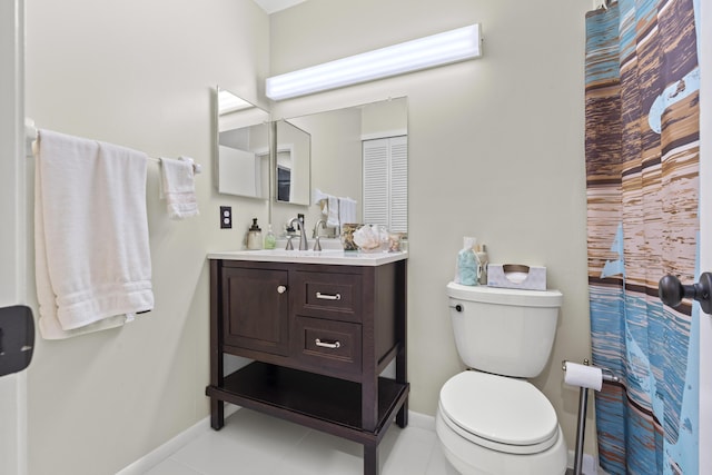 2950 SE Ocean Blvd Unit 119-6, Stuart, FL 34996 - bathroom featuring vanity and tile patterned flooring