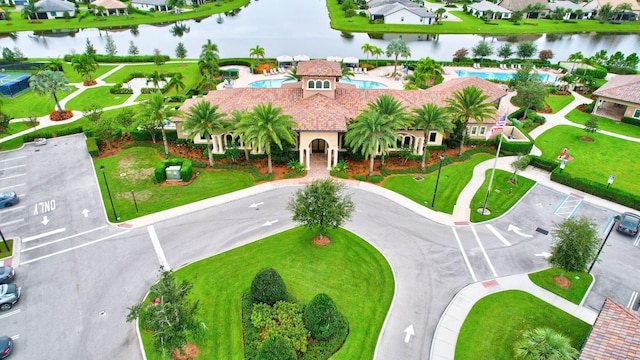 572 SE Villandry Way, Port Saint Lucie, FL 34984 - aerial view of residential area featuring a nearby body of water