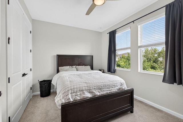 16360 Oakview Dr, Westlake, FL 33470 - bedroom with light carpet and a ceiling fan