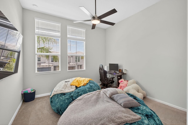 16360 Oakview Dr, Westlake, FL 33470 - bedroom with carpet floors and ceiling fan