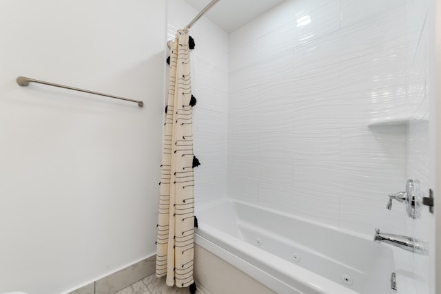 9904 Summerbrook Ter Unit C, Boynton Beach, FL 33437 - full bath with marble look tiles and a combined bath / shower with jetted tub