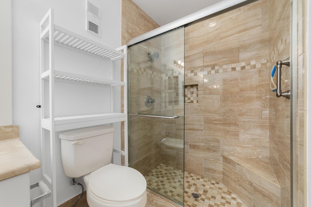 9904 Summerbrook Ter Unit C, Boynton Beach, FL 33437 - bathroom featuring a shower stall and vanity