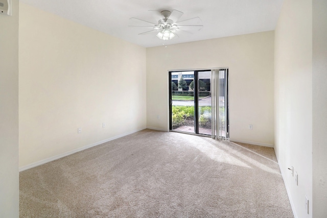 4903 Midtown Ln Unit 3120, Palm Beach Gardens, FL 33418 - carpeted empty room featuring a ceiling fan and baseboards
