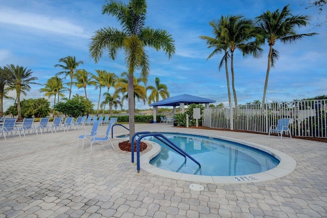 9484 Swansea Ln, West Palm Beach, FL 33411 - view of swimming pool featuring a pool and a patio