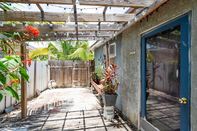 4740 NE 17th Ave, Pompano Beach, FL 33064 - view of patio / terrace with a pergola