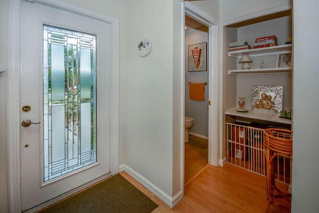 45 Birch Pl, Tequesta, FL 33469 - entryway featuring light wood finished floors and baseboards