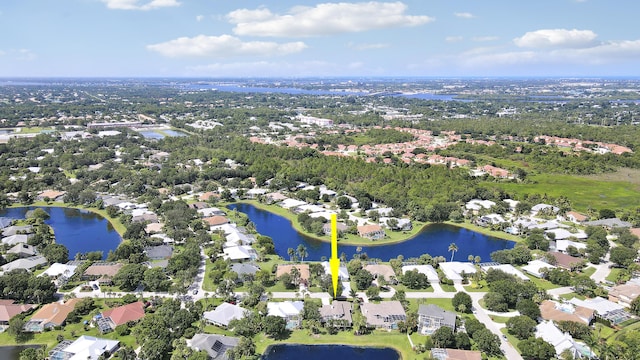 2000 SW Oakwater Pt, Palm City, FL 34990 - aerial overview of property's location with nearby suburban area and a nearby body of water