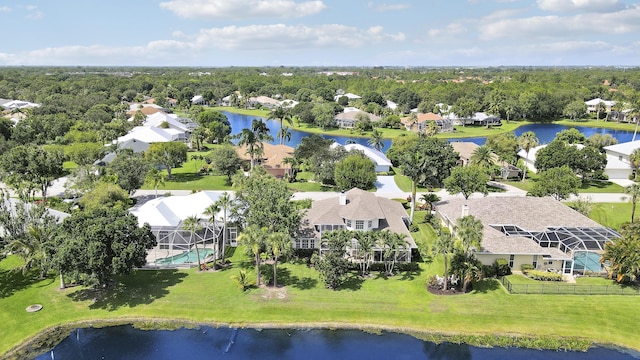 2000 SW Oakwater Pt, Palm City, FL 34990 - aerial perspective of suburban area with a large body of water