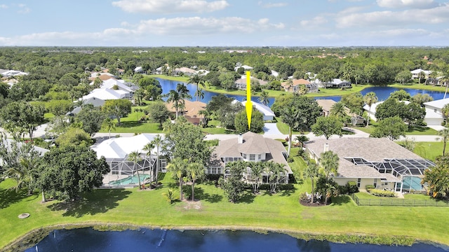 2000 SW Oakwater Pt, Palm City, FL 34990 - aerial perspective of suburban area featuring a nearby body of water
