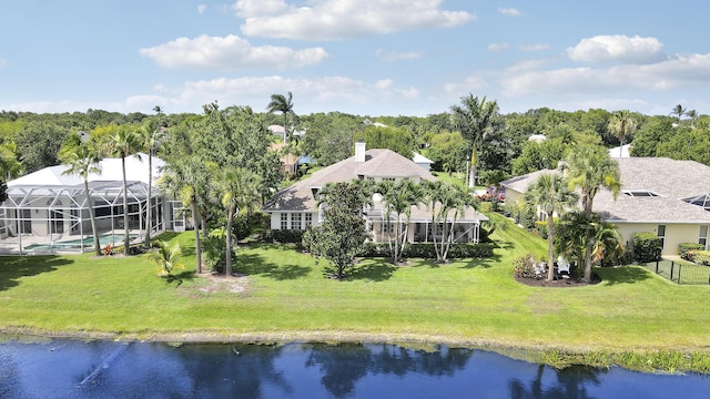 2000 SW Oakwater Pt, Palm City, FL 34990 - aerial view of property and surrounding area with a large body of water