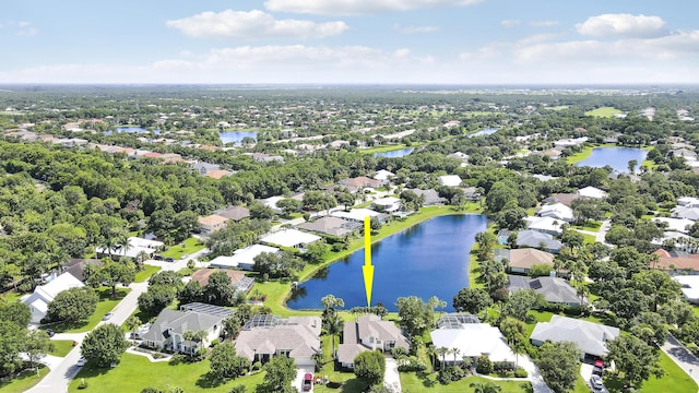 2000 SW Oakwater Pt, Palm City, FL 34990 - aerial perspective of suburban area with a large body of water
