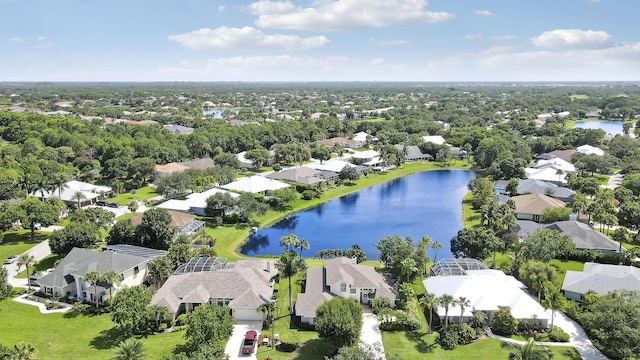 2000 SW Oakwater Pt, Palm City, FL 34990 - aerial perspective of suburban area featuring a large body of water