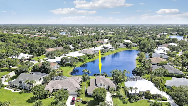 2000 SW Oakwater Pt, Palm City, FL 34990 - aerial view of residential area featuring a nearby body of water