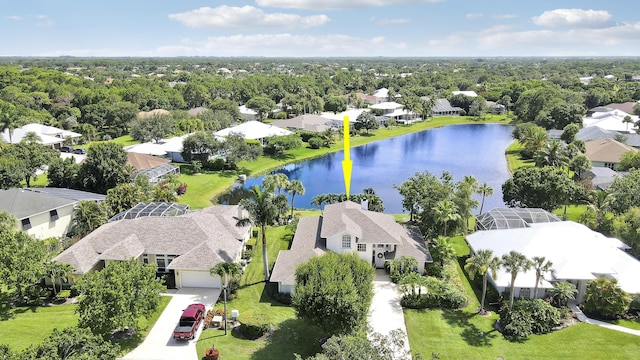 2000 SW Oakwater Pt, Palm City, FL 34990 - aerial view of residential area with a large body of water